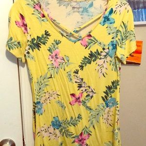 Yellow Floral shirt